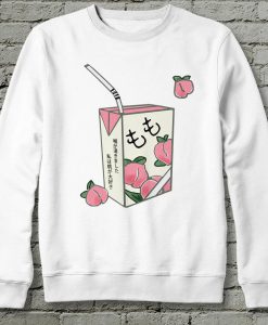 Kawai Harajuku Peach Juice Sweatshirt