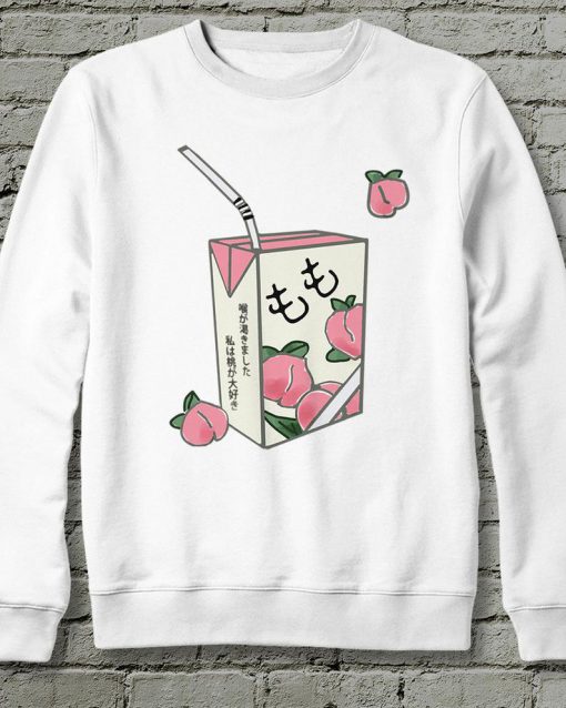 Kawai Harajuku Peach Juice Sweatshirt