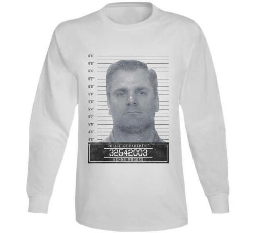 Kenny Rogers Famous Sports Star Mugshot Police Department Sweatshirt