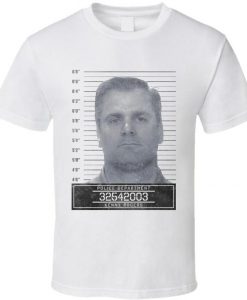 Kenny Rogers Famous Sports Star Mugshot Police Department T Shirt