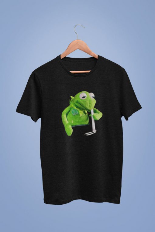 Kermit The Frog Doing A Line Unisex Tshirt