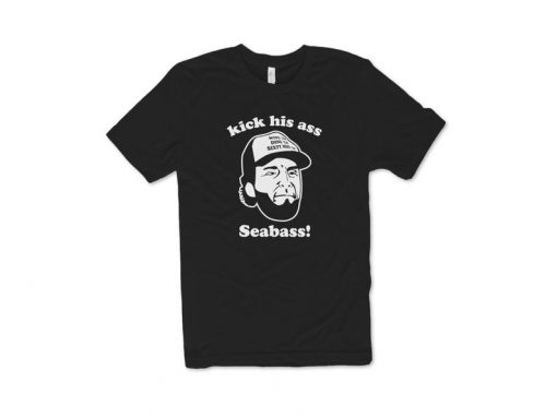 Kick His Ass Seabass 90s Movie Premium T-shirt