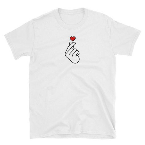 Kpop Finger Heart Short-Sleeve Unisex T-Shirt