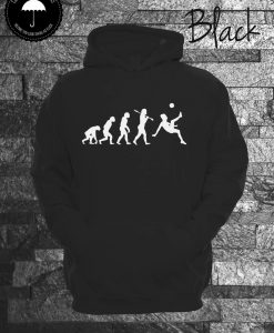 Over Head Soccer Evolution Of Man Hooded Sweatshirt Football Striker Hoodie