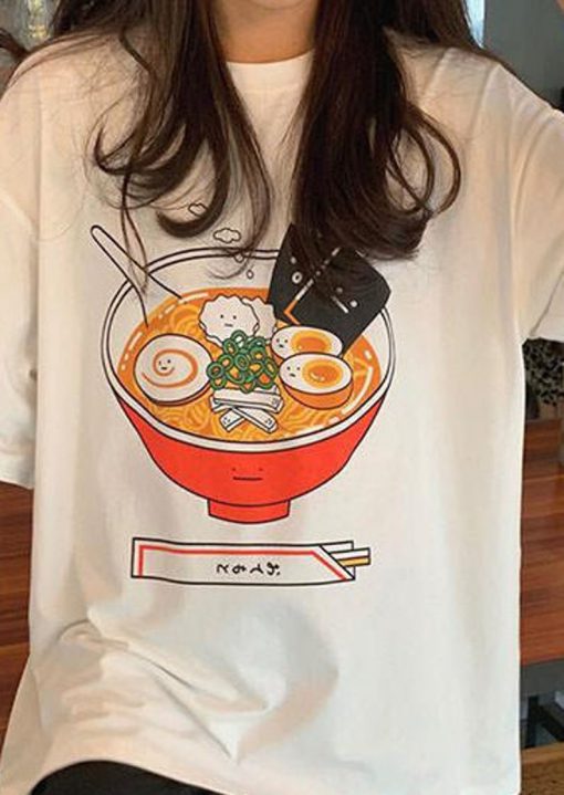 Ramen Noodle T-Shirt,Kawaii,Harajuku