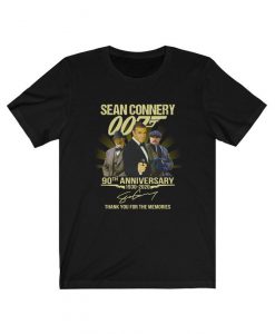 Sean Connery 007 90th Anniversary 1930 - 2020 James Bond Series Unisex T-shirt