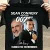 Sean Connery 1930 2020 James Bond 007 Tshirt