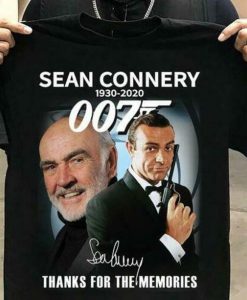 Sean Connery 1930 2020 James Bond 007 Tshirt