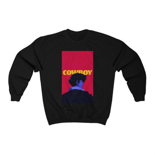 Spike Spiegal Red Aesthetic Vaporwave Unisex Heavy Blend Crewneck Sweatshirt, Cowboy Bebop, Anime, Japanese