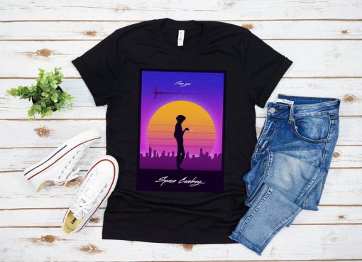 Spike Spiegal Space Cowboy Aesthetic Vaporwave Unisex Tshirt