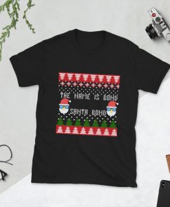 The Office Funny Christmas Shirt, Michael Scott Funny Christmas Shirt, Unisex Christmas Shirt, James Bond, Santa Bond Christmas Shirt