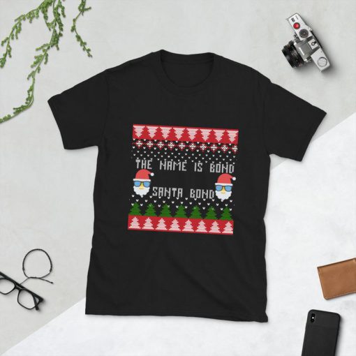 The Office Funny Christmas Shirt, Michael Scott Funny Christmas Shirt, Unisex Christmas Shirt, James Bond, Santa Bond Christmas Shirt