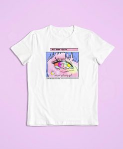 Vaporwave Miley Cyrus Midnight Sky Inspired Anime Illustration Kawaii Super Soft Shirt