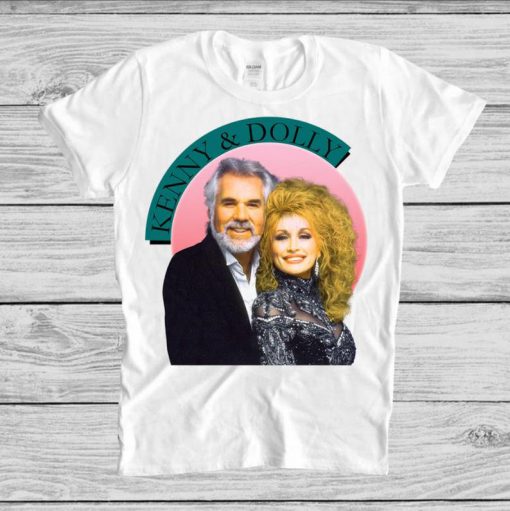 Vintage 1990 Kenny Rogers Dolly Parton T-shirt, Vintage Country Music Shirt - Kenny and Dolly - Circa 1980, concert Tour Country Rock Tee