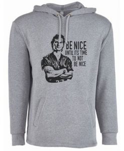 Vintage Dalton Be Nice HOODIE 90s Movie Hooded Sweatshirt Patrick Swayze