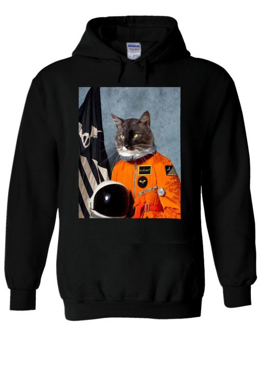 Astronaut Funny Cat Suit In Space Hoodie