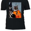 Astronaut Funny Cat Suit In Space T-shirt