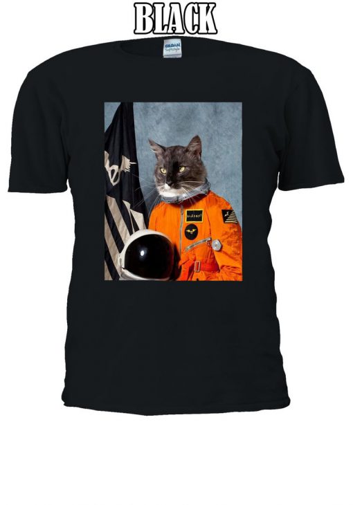 Astronaut Funny Cat Suit In Space T-shirt