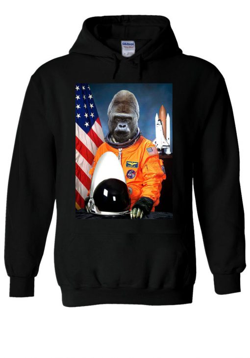 Astronaut Funny Gorilla Monkey Space Hoodie