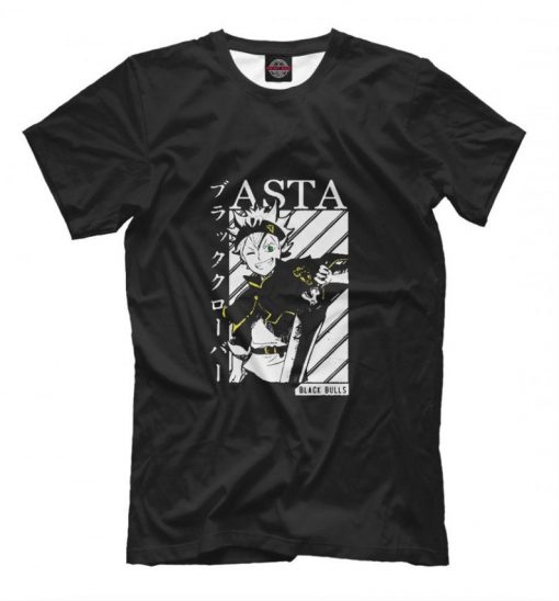 Black Clover Asta Black Bulls T-Shirt, Men's Women's All Sizes