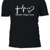 Faith Hope Love Religion Life Slogan T-shirt