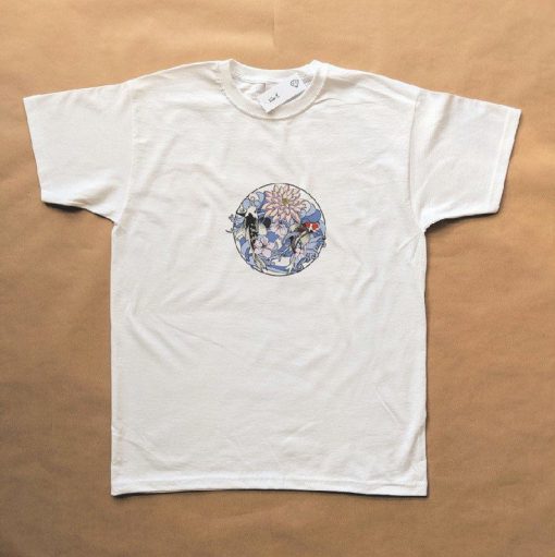 Japanese Flower Design T-shirt