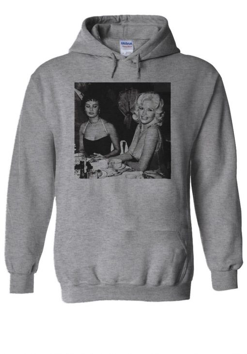 Jayne Mansfield Sophia Loren Boobs Hoodie