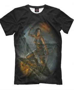 Lara Croft Original Art T-shirt, Men's Women's All Sizes