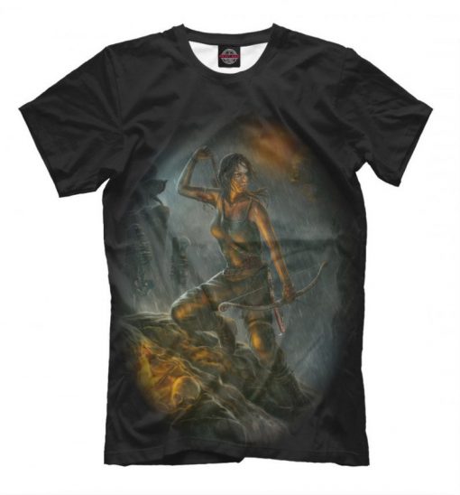 Lara Croft Original Art T-shirt, Men's Women's All Sizes