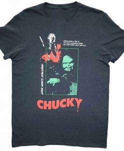 Men's Childs Play Chucky Look Who's Stalking 80s 90s Movie Retro T-Shirt