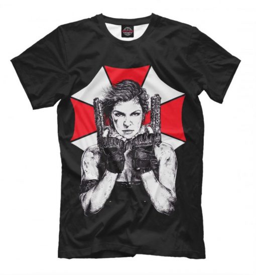 Mila Jovovich Umbrella T-shirt, Men's Women's All Sizes