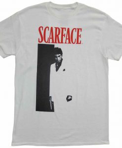 New Men's Scarface Movie Tony Montana Vintage Retro 80s Tshirt