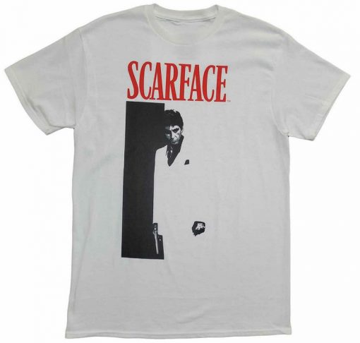 New Men's Scarface Movie Tony Montana Vintage Retro 80s Tshirt