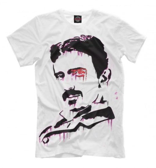 Nikola Tesla Graphic Art T-Shirt, Men's Women's All Sizes