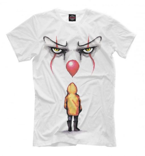 Pennywise IT Movie Graphic Art T-shirt, Stephen King Tee, Men's Women's All Sizes