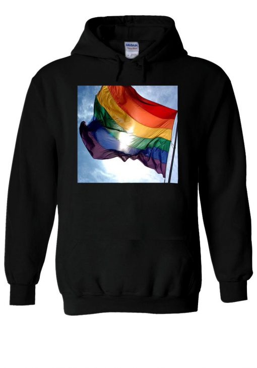 Rainbow Flag LGBT Gay Lesbian Proud Hoodie