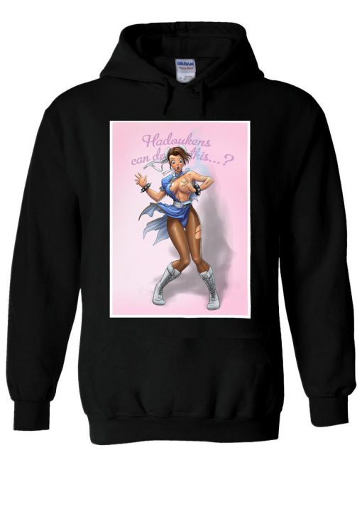 Sexy Chun-Li Hadoukens Can Do This Hoodie