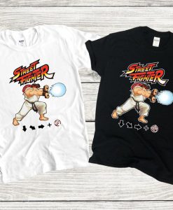 Street Fighter Video Game Print T-shirt