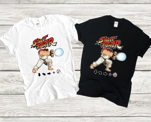 Street Fighter Video Game Print T-shirt