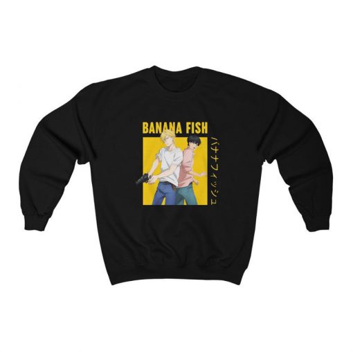 Unisex, Banana Fish Sweatshirt