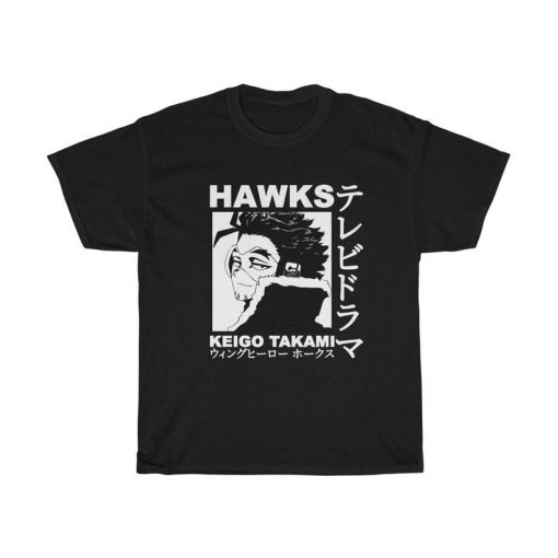 Unisex, My Hero Academia Hawks Shirt -Keigo Takami,Boku No Hero Academia Shirt