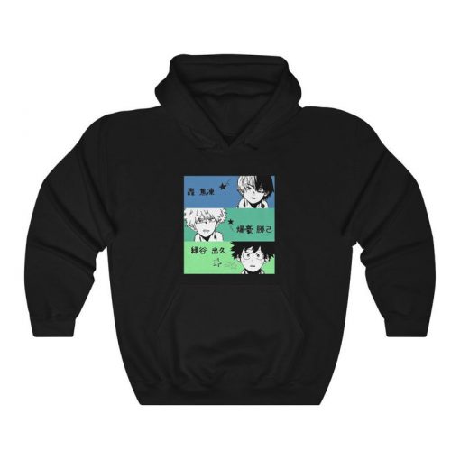 Unisex, My Hero Academia Hoodie, Bakugo, Deku, Todoroki-Boku No Hero Academia Hoodie