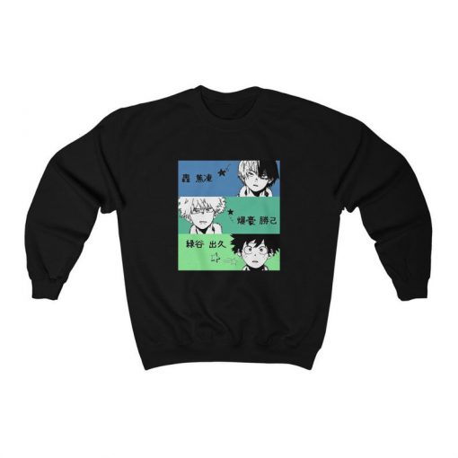 Unisex,Bakugo,Deku,Todoroki, My Hero Academia Sweatshirt