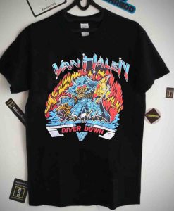 Van Halen Diver Down 1982 Live Rock Concert T-Shirt