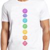 7 Chakras T Shirt Spiritual Meditation Zen Om Buddhism Energy Cool Gift Tee