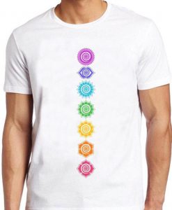 7 Chakras T Shirt Spiritual Meditation Zen Om Buddhism Energy Cool Gift Tee