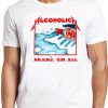 Alcoholica T Shirt Metallica Drank’em All Vodka Metal Music Cool Gift Tee