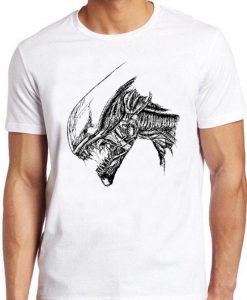 Aliens T Shirt Xenomorphs Head Wariior 80s Cult Movie Sci Fi Cool Gift Tee