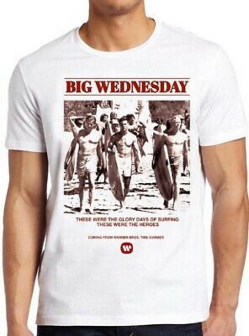 Big Wednesday T Shirt Surfing Film Retro Poster 70s Beach