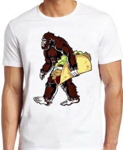 Bigfoot T Shirt Sasquatch Funny Camping Taco